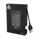 【送料無料】Apricorn AegisFortress 暗証番号対応ポータブルSSD 1TB A25-3PL256-S1000F(R2) 1台