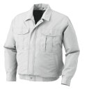 【送料無料】KU90540 空調服 R ポリエステル製長袖ブルゾン 服のみ シルバー 6L