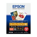 【送料無料】(まとめ) エプソン EPSON スーパーファイン紙 A4 KA4100SFR 1冊(100枚) 【×10セット】