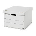 【送料無料】フェローズ バンカーズボックス 705ボックス B4 ふた付 ホワイト/ブラック 1010101 1セット(15個:3個×5パック)