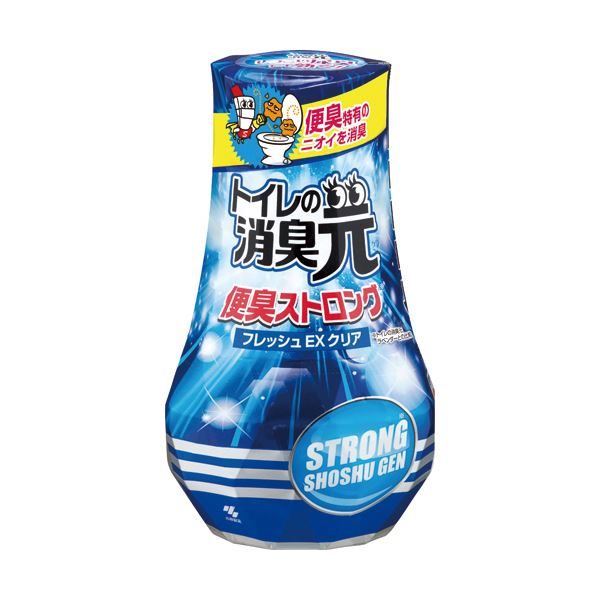 【送料無料】（まとめ）小林製薬 トイレの消臭元 便臭ストロングフレッシュEXクリア 400ml 1セット（5個）【×5セット】 生活用品・インテリア・雑貨 アロマ・芳香剤・消臭剤 芳香剤・消臭剤 レビュー投稿で次回使える2000円クーポン全員にプレゼント