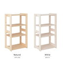 【送料無料】子供部屋収納 【ホワイト】 幅52.5cm 木製 フック クッション付き 『天然木ジュニアシリーズ フリーラック』 【組立品】【代引不可】