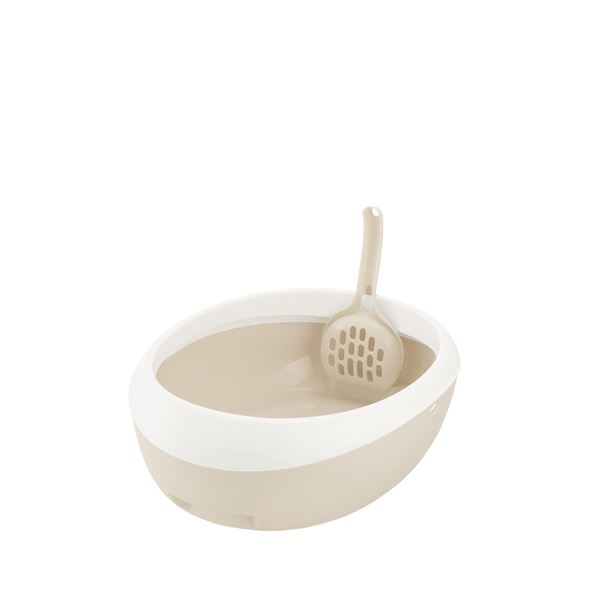 【送料無料】(まとめ)ラプレ ネコトイレ S ホワイト (ペット用品) (×5セット)