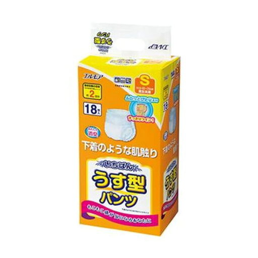 (まとめ)カミ商事 エルモア いちばんうす型パンツ S 1セット(72枚:18枚×4パック)【×3セット】 (まとめ)カミ商事 エルモア いちばんうす型パンツ S 1セット(72枚:18枚×4パック)【×3セット】