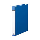【送料無料】(まとめ) TANOSEE 30穴バインダー(貼り表紙) A4タテ 100枚収容 背幅42mm 青 1冊 【×10セット】