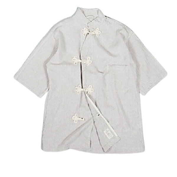 【送料無料】USタイプ MED スリーピングシャツ M ナチュラル ハーフスリーブ 復刻 綿 リネン アメリカ..