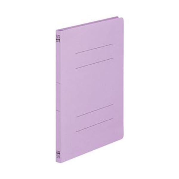 【送料無料】（まとめ）TANOSEE フラットファイル（ノンステープルタイプ）A4タテ 150枚収容 背幅18mm 紫 1パック（10冊）【×50セット】