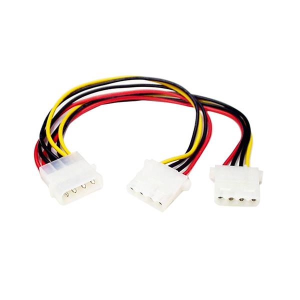 【送料無料】(まとめ) StarTechIDE電源2分岐ケーブル 23cm ペリフェラル電源(オス)-ペリフェラル電源(..