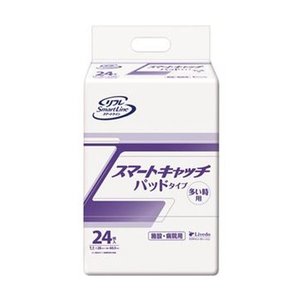 【送料無料】（まとめ）リブドゥコーポレーション リフレスマートキャッチ パッドタイプ 多い時 1パック（24枚）【×10セット】 ファッション 下着・ナイトウェア 介護用パンツ レビュー投稿で次回使える2000円クーポン全員にプレゼント