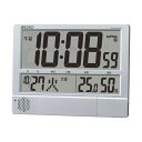 【送料無料】セイコークロック プログラム電波時計温湿度表示付 掛置兼用 SQ434S 1台