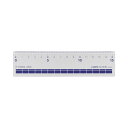 【送料無料】(まとめ) ライオン事務器 再生アクリル直線定規15cm No.5MR 1セット(10本) 【×10セット】