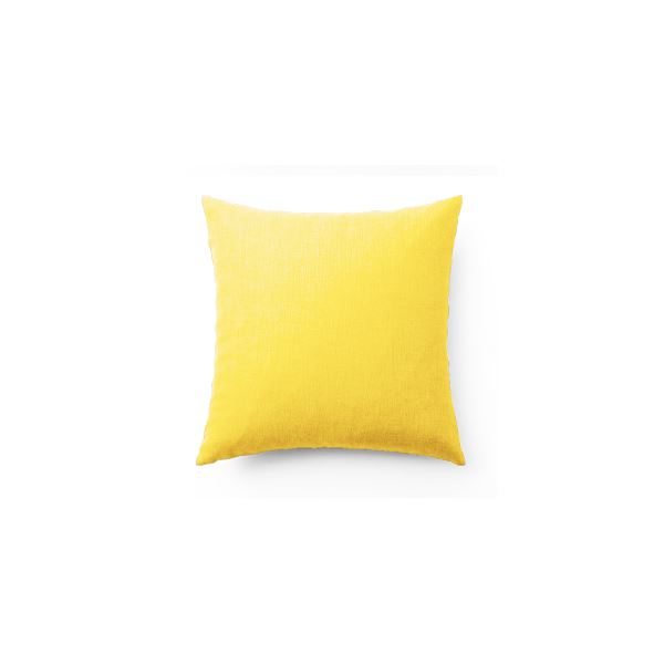 【送料無料】クッション 約45×45cm マスタード ダリアン生地 洗える カバー付き カバーリング 背当て クッション リビング ソファー【代引不可】