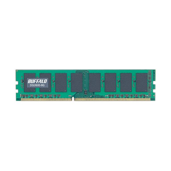 【送料無料】バッファロー PC3-12800DDR3 1600MHz 240Pin SDRAM DIMM 8GB D3U1600-8G 1枚 AV・デジモノ パソコン・周辺機器 USBメモリ・SDカード・メモリカード・フラッシュ その他のUSBメモリ・SDカード・メモリカード・フラッシュ レビュー投稿で次回使える2000円クーポン