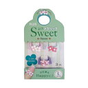 (まとめ) プラス メクリッコ Sweetフラワー2 L ホワイト・ローズ・ピンク KM-303SB-3 フラワ-2 L 1袋(3個:各色1個) 【×50セット...