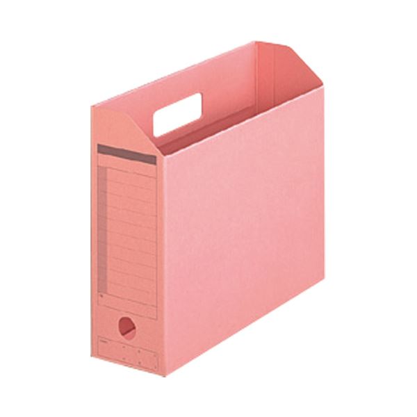 【送料無料】(まとめ）プラス ボックスファイルFL-051BF A4E ピンク 10個【×2セット】(3)