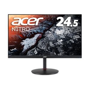 【送料無料】Acer Nitro 24.5型ワイド液晶ディスプレイ XV252QFbmiiprx（フルHD：1920×1080（16：9）/DisplayPort、HDMI/ブラック/スピーカーあり/IPS/非光沢/400cd/1ms/0.5ms/390Hz） AV・デジモノ パソコン・周辺機器 液晶モニター レビュー投稿で次回使える2000円クーポ