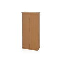 【送料無料】収納キャビネット 収納棚 ナチュラル 約幅39.5cm 扉付き 可動式棚板付き プリント紙化粧繊維板 リビング 組立品