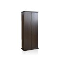 【送料無料】収納キャビネット 収納棚 ダークブラウン 約幅39.5cm 扉付き 可動式棚板付き プリント紙化粧繊維板 リビング 組立品
