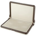 【送料無料】しつけ用ステップL型トレー ワイド ダークブラウン【ペット用品】【代引不可】