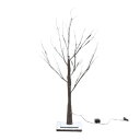 【送料無料】植物型 オブジェ 置物 約幅70×奥行70×高さ90cm ブラウン LEDスノーツリー インテリア雑貨 リビング 卓上 窓際 玄関 店舗 お店