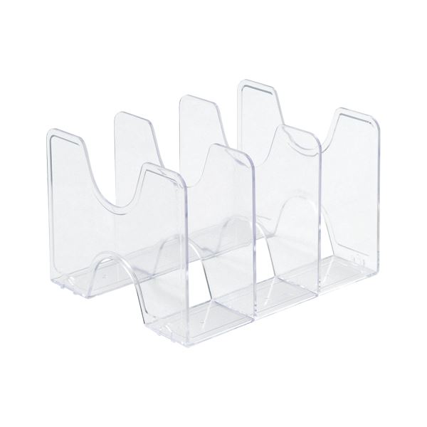 (まとめ) ナカバヤシ キャパティE9ファイルスタンド クリア 【×5セット】