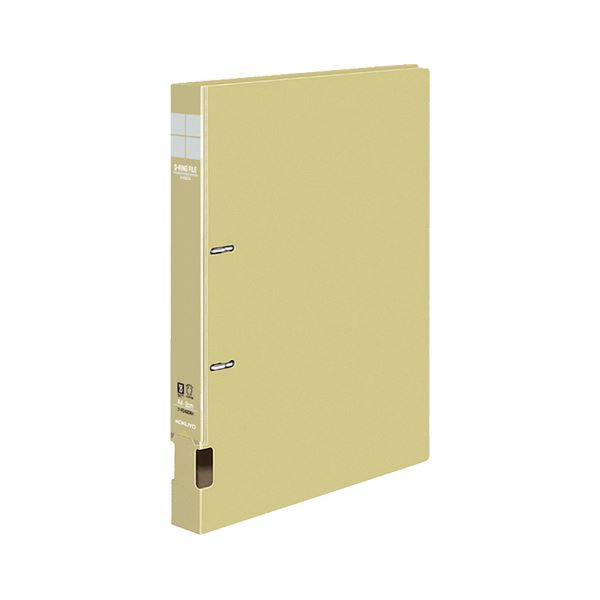【送料無料】(まとめ) コクヨ DリングファイルS型 再生PP表紙 A4タテ 2穴 200枚収容 背幅34mm 黄 フ-FD..