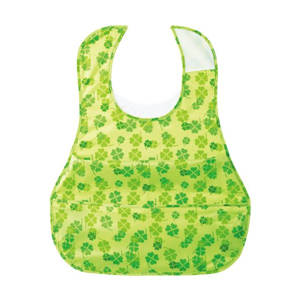 【送料無料】(まとめ)オオサキメディカル プラスハートこぼれにくい食事用エプロン ポケット付サイドタック グリーン 73752 1枚【×5セット】