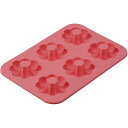 【送料無料】ドーナツ型 シリコン ポンデ型 満水容量35ml 6個取り 電子レンジ オーブン 食器洗い乾燥機対応 kai House SELECT キッチン
