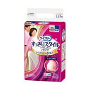 【送料無料】(まとめ) ユニ・チャーム ライフリー すっきりスタイルパンツ ピンク L 1パック(18枚) 【×3セット】