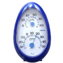 【送料無料】クレセル 温湿度計 タマゴ型 壁掛け・卓上用 ブルー CR-133BB