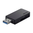 バッファロー 高速カードリーダー/ライター USB3.0&ターボPC EX対応モデル ブラック BSCR26TU3BK 1個