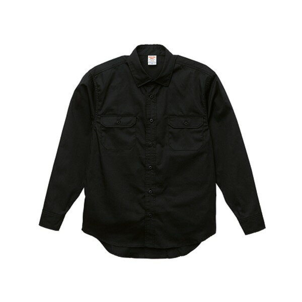 【送料無料】T/Cワーク ノンアイロン長袖シャツ ブラック XXL ファッション トップス シャツ メンズシャツ レビュー投稿で次回使える2000円クーポン全員にプレゼント