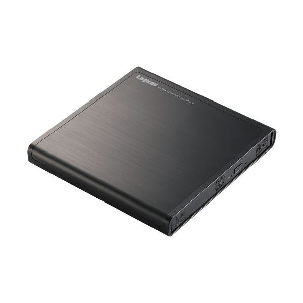 【送料無料】ロジテック USB2.0ポータブルDVD編集再生書込ソフト付き ブラック LDR-PMJ8U2VBK 1台
