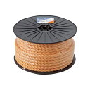 【送料無料】TRUSCO PVロープ 16mm×50m ボビン巻 黄 R-1650PV 1巻