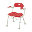 【送料無料】アロン化成 折りたたみシャワーベンチ ISフィット レッド 536-105 1台