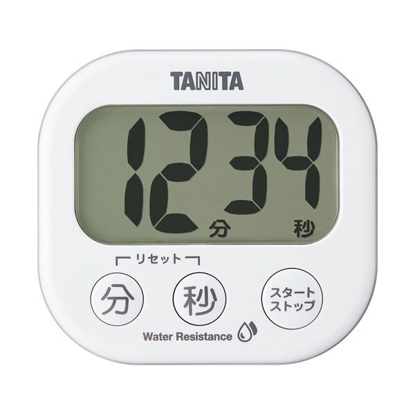 【送料無料】タニタ 洗えるでか見えタイマー ホワイト TD-426-WH 1個