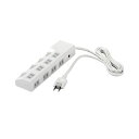 【送料無料】(まとめ) バッファロー 2ピン式電源タップ8個口タイプ 雷サージ防止/個別スイッチ4個付 ホワイト 1.5m BSTAPSD2815WH 1個 【...