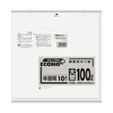 【送料無料】(まとめ)日本サニパック エコノプラスポリ袋 大型半透明 100L E-02 1パック(10枚)【×50セット】