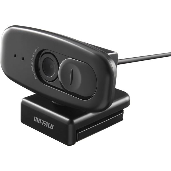 【送料無料】バッファロー(サプライ) 200万画素WEBカメラ 広角120°マイク内蔵 ブラック BSW500MBK