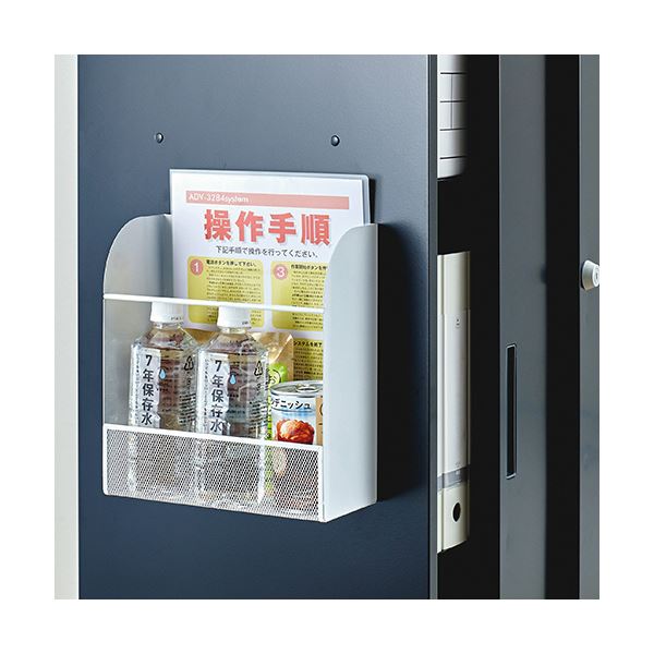 イーグルアイ楽天市場店の【送料無料】（まとめ）リヒトラブ マグネットラック・L 縦型 白 A-7453-0 1個 【×5セット】｜アングル2