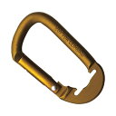 (まとめ)角利産業 アルミカラビナ 6mm 金【×10セット】