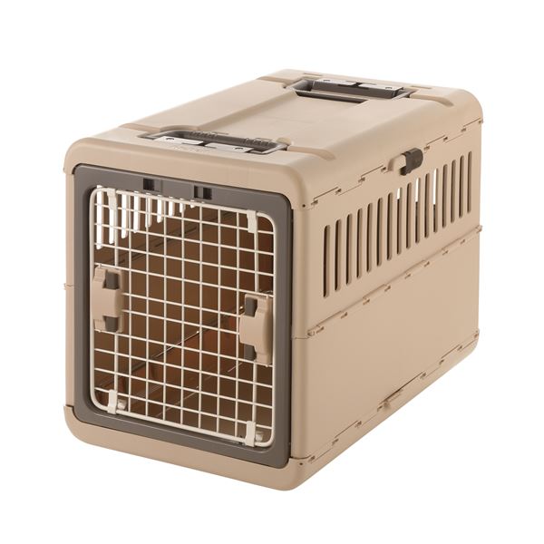 【送料無料】キャンピングキャリー折りたたみ L ダークブラウン【ペット用品】