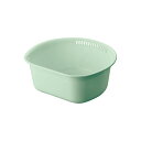 【送料無料】(まとめ) 洗い桶/ウォッシュタブ 【35型】 抗菌仕様 プラスチック製 グリーン キッチン用品 『Nポゼ』 【40個セット】