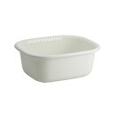 【送料無料】(まとめ) 洗い桶/ウォッシュタブ 【角型】 抗菌効果 プラスチック製 ホワイト キッチン用品 『ポゼ』 【40個セット】
