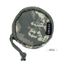 【送料無料】コインケース 小銭入れ 直径9.5cm ACU TP700 ポリエステル 裏地防水布使用 財布 ミリタリー タクティカル ファッション|詳細画像