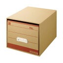 【送料無料】(まとめ) ライオン事務器 文書保存箱 A4用内寸W325×D420×H285mm SCB-12 1個 【×2セット】