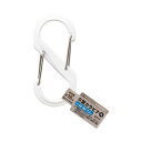(まとめ)アイテック S型カラビナ ホワイト B-KRSA88-1【×20セット】