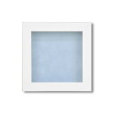 【送料無料】〔 ピンバッチ 缶バッチ を飾れる額 〕 130角 130×130mm ブルー 壁掛け スタンド付 フレーム 額縁 額