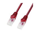 (まとめ)サンワサプライ ツメ折れ防止CAT5eLANケーブル レッド 1.0m LA-Y5TS-01R 1本【×10セット】