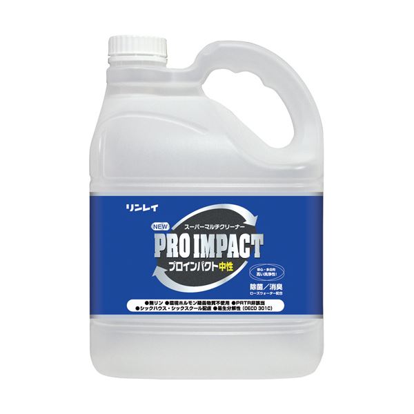 【送料無料】（まとめ）リンレイ NEW プロインパクト中性4L 1本【×2セット】